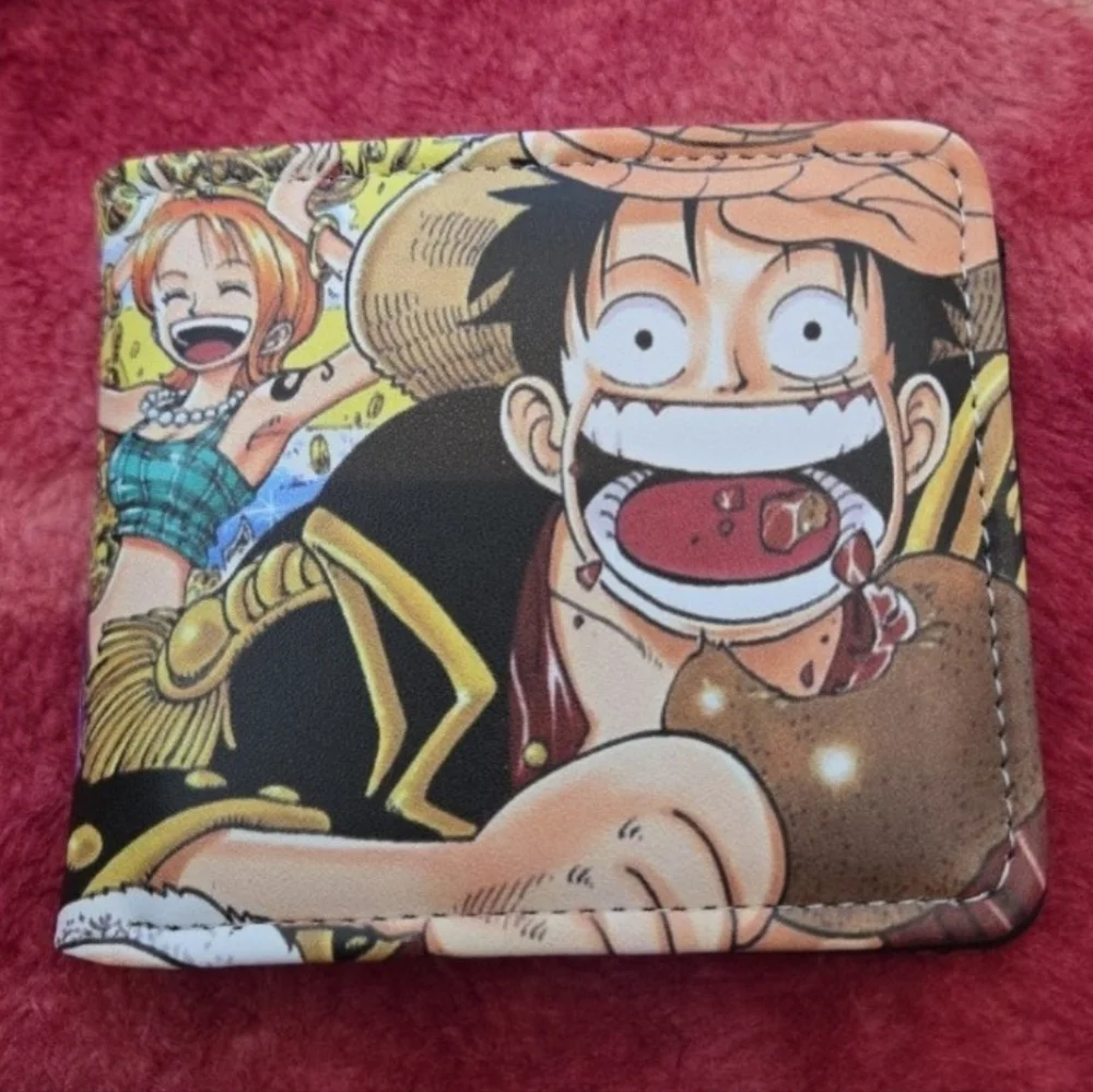 New one piece anime manga leather wallet